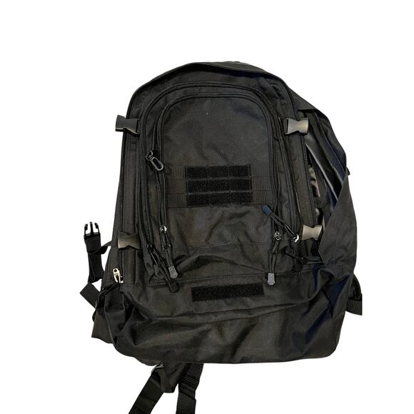 Mercury Black XL Tactical Backpack w Hip Flaps - Picture 1 of 6